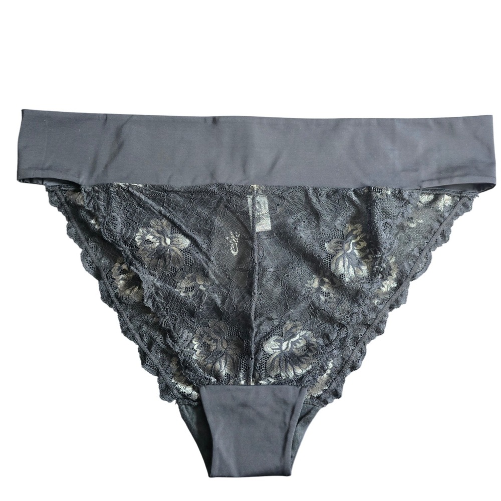 Elila Lace Tanga Panty Style 3903 Black Lace‎ High Waist Panties Briefs Size 4XL